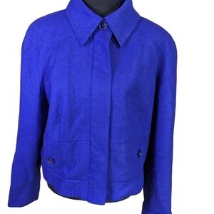 Vintage Carlisle bolero jacket in Purple. Size US 16 Crop jacket 100% silk